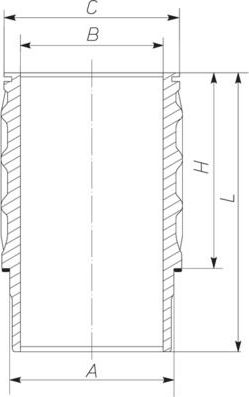 Гильза цилиндра Mahle для Scania 4 1995-2008. Артикул 061 LW 00116 001