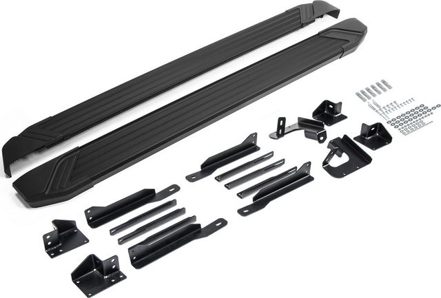 Пороги на автомобиль "Black" Rival для Kia Sorento IV поколение 2020-2026. Артикул F180ALB.2313.2