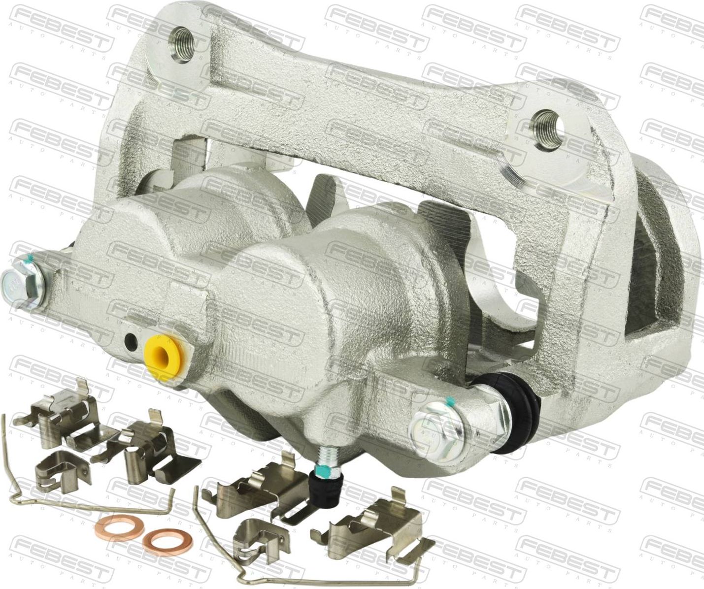 СУППОРТ ТОРМОЗНОЙ ПЕРЕДНИЙ ЛЕВЫЙ СО СКОБОЙ (Febest). Артикул 0177GSV70FLH