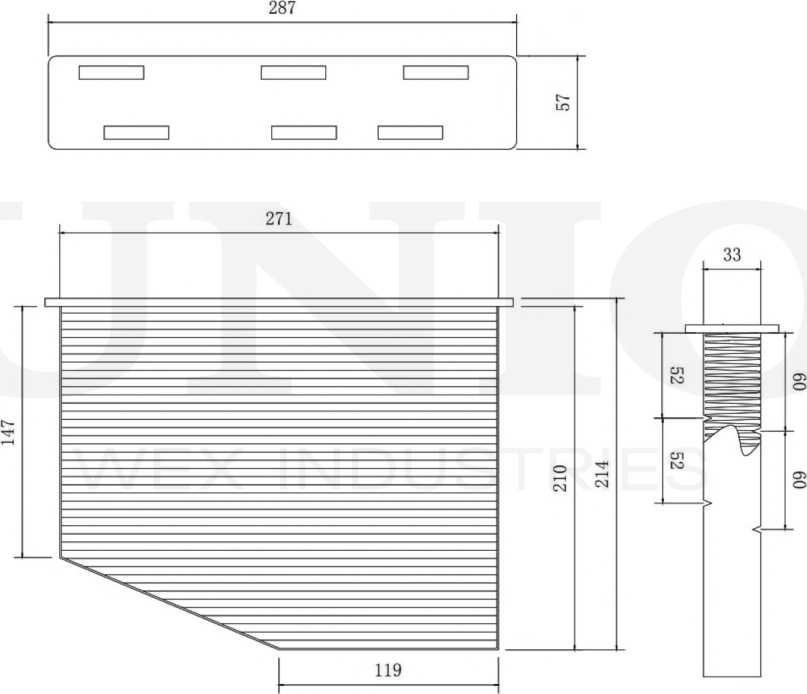 Фильтр салона (Unio). Артикул FLT-40053P