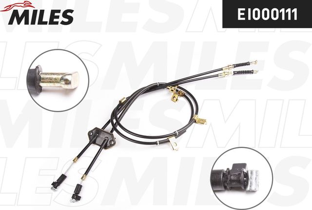 Трос ручника (тросик ручного тормоза) Miles задний правый/левый для Mazda 6 I (GG) 2002-2008. Артикул EI000111