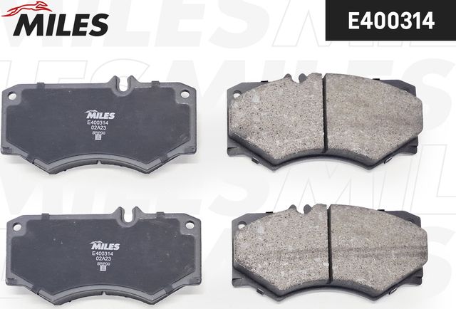 Тормозные колодки Miles (Low-Metallic) передние для Mercedes-Benz T2 II 1986-1988. Артикул E400314