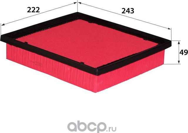 A-1044 17801-25020 (фильтр воздушный) (RB-Exide). Артикул A1044