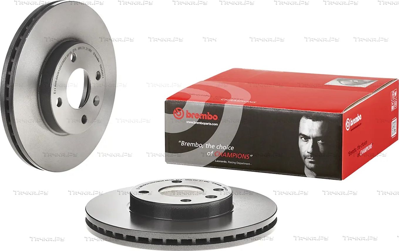 Тормозной диск Brembo PRIME LINE - UV Coated передний для Chevrolet Cobalt II 2013-2026. Артикул 09.D426.11