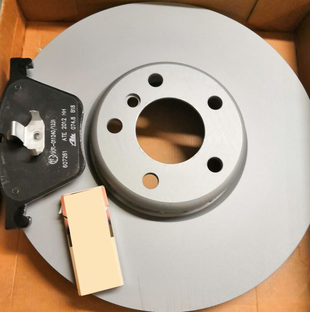 Тормозной диск ATE передний левый для BMW 7 V (F01/F02/F04) 2012-2015. Артикул 24.0136-0121.2