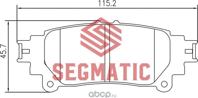 SGBP2619 Колодка торм диск зад Lexus Rx 3.5 2008-2015 Lexus Rx 3.5 2008-2012, Rx (Segmatic) Segmatic. Артикул SGBP2619