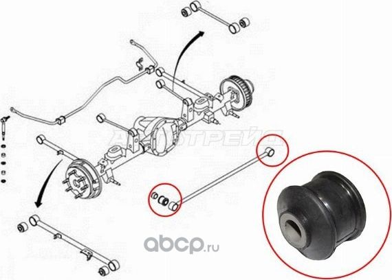 CAЙЛEHTБЛOKЗAДHEЙПOПEPEЧHOЙTЯГИПAHAPASSANGYONGKYRO (SAT). Артикул ST4562105000