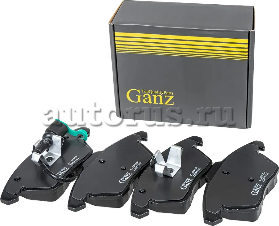 Колодки торм.пер. (Ganz). Артикул GIJ09007