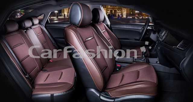Накидки универсальные CarFashion Business Plus для авто, цвет Кофе/Кофе/Кофе. Артикул 22447