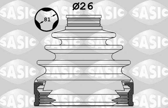 Пыльник шруса (комплект) Sasic. Артикул 1900032