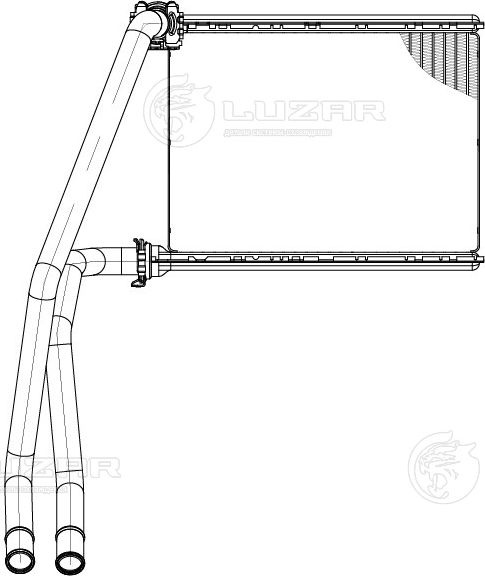 Радиатор отоп. MERCEDES-BENZ ML (W166) (11-)/GL (X166) (13-)/GLE (W166) (15-) (Luzar). Артикул LRh 1505