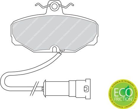 Тормозные колодки Ferodo Premier Eco Friction. Артикул FDB408