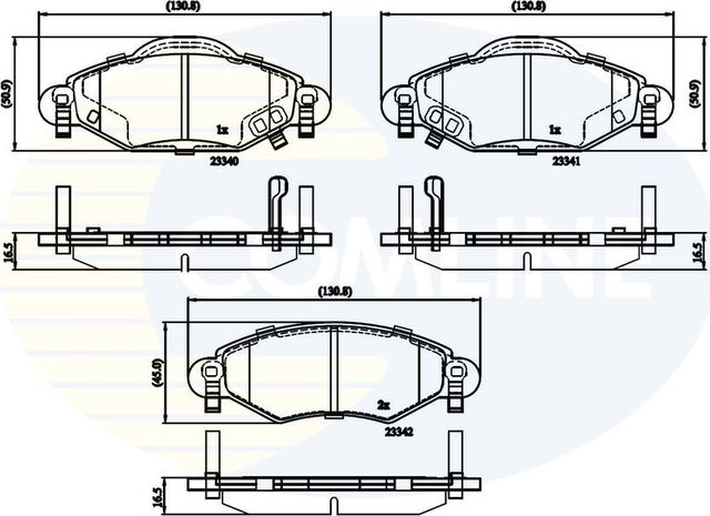 Тормозные колодки Comline Comline передние для Toyota Echo 1999-2005. Артикул CBP31152