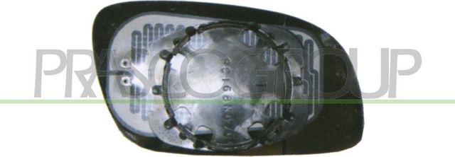 Зеркальное стекло бокового зеркала Prasco левое для Volkswagen Touran I 2003-2010. Артикул VG7157514