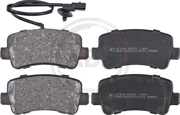 Тормозные колодки ABS задние для Renault Master III 2010-2026. Артикул 37939