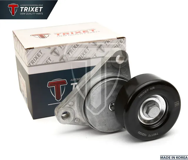 Ролик натяжитель приводного ремня Lacetti, Aveo 1.4/1.6 05- (DOHC) в сборе (Trixet). Артикул T9077T