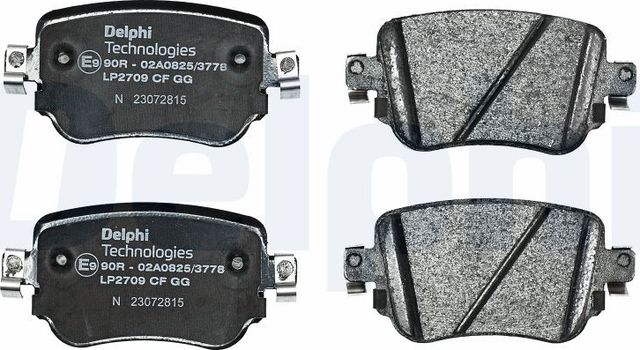 Тормозные колодки Delphi (Low-Metallic). Артикул LP2709