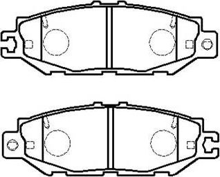 Тормозные колодки HSB. Артикул HP5072