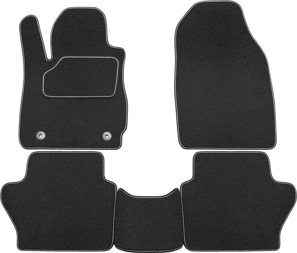 Коврики Rezkon ворсовые Стандарт для салона Ford Fiesta VI рестайлинг 2015-2019. Артикул 2016005200