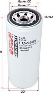 Топливный фильтр Sakura. Артикул FC-5509