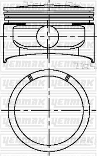 Поршень Yenmak для Opel Omega B 1999-2003. Артикул 31-04228-000
