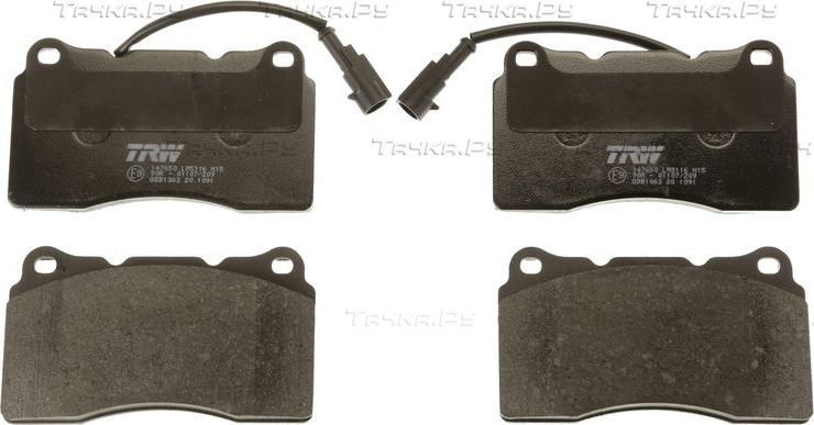 Тормозные колодки TRW COTEC передние для Alfa Romeo Spider III 2006-2011. Артикул GDB1363