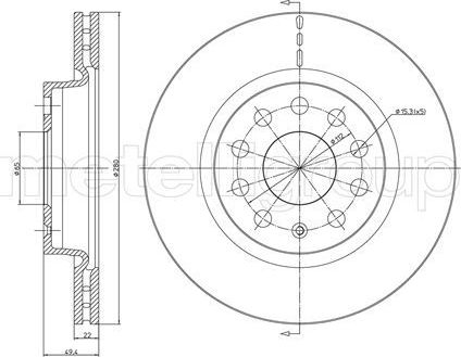 Тормозной диск Trusting. Артикул DF931