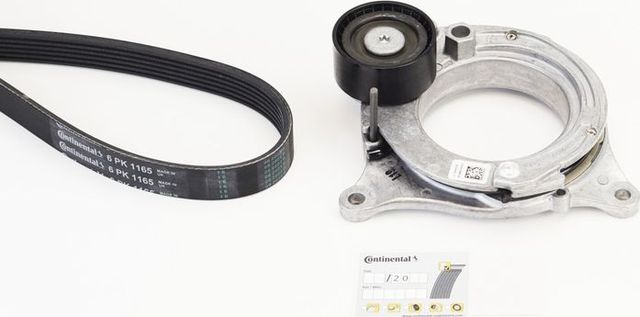 Приводной ремень поликлиновой с роликами (комплект) ContiTech для BMW 4 F32/F33/F36 2015-2026. Артикул 6PK1165K1