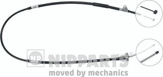 Трос ручника (тросик ручного тормоза) Nipparts. Артикул J16048