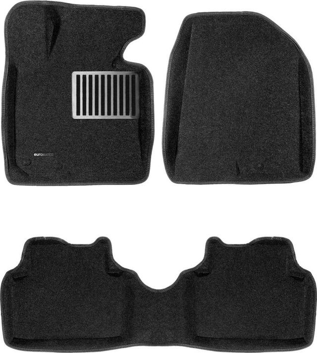 Коврики текстильные Euromat 3D Lux для салона Hyundai ix35 I 2010-2015 Темно-серые. Артикул EM3D-002707G