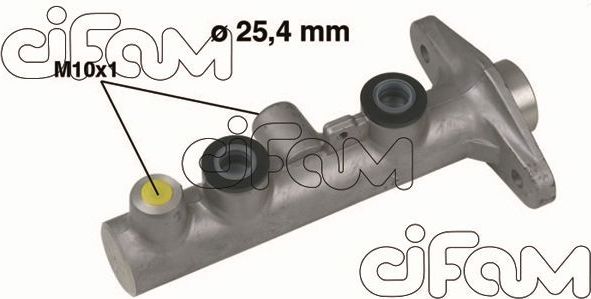 Тормозной цилиндр главный Cifam (алюминий) для Hyundai Santa Fe I 2001-2006. Артикул 202-347