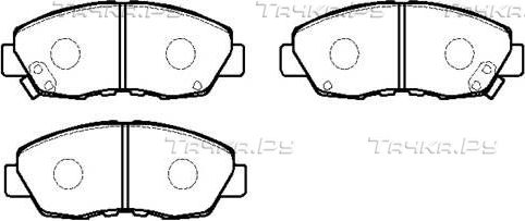Тормозные колодки HSB передние для Honda Civic VI 1996-2000. Артикул HP5041