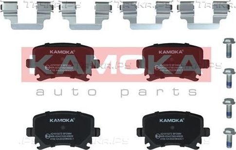 Тормозные колодки Kamoka задние для Audi A3 II (8P) 2003-2013. Артикул JQ1013272