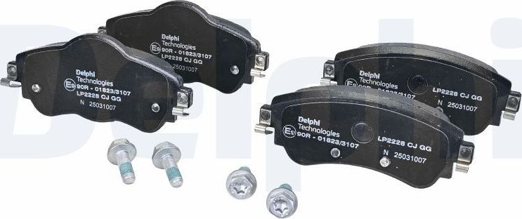 Тормозные колодки Delphi (Low-Metallic). Артикул LP2228