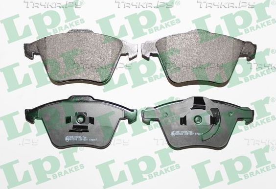Тормозные колодки LPR передние для Opel Vectra C 2005-2008. Артикул 05P1277