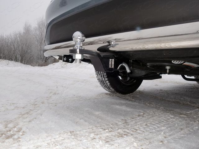 Фаркоп ТСС оцинкованный под американский квадрат для Infiniti QX60 2016-2026. Артикул TCU00041