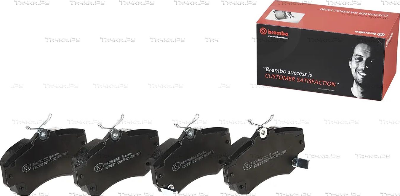 Тормозные колодки Brembo передние для Chrysler PT Cruiser 2000-2010. Артикул P 11 012
