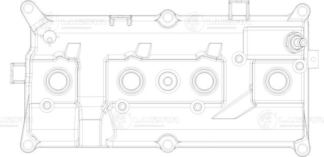 Клапанная крышка Luzar (PA 66-GF 35) для Nissan X-Trail T31 2007-2013. Артикул LVPC 1401