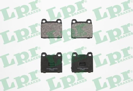 Тормозные колодки LPR. Артикул 05P659