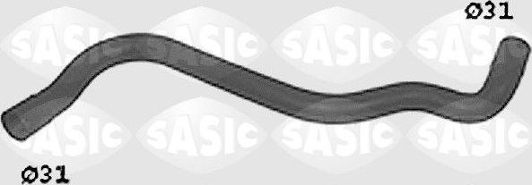 Патрубок радиатора (системы охлаждения) Sasic верхний для Volkswagen Passat B3 1988-1993. Артикул SWH6818