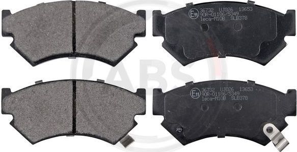 Тормозные колодки ABS передние для Subaru Justy I 1987-1996. Артикул 36732