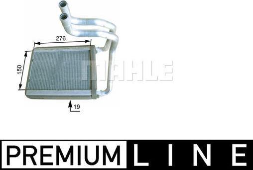 Радиатор отопителя (печки) Mahle Premium. Артикул AH 175 000P