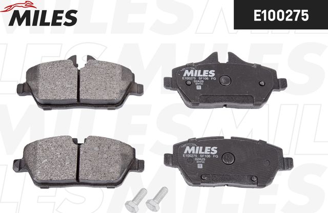 Тормозные колодки Miles (Semi-Metallic) передние для MINI Hatch I ((R50, R53) 2006-2006. Артикул E100275