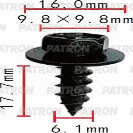 Саморез крепежный (Patron). Артикул P37-0476