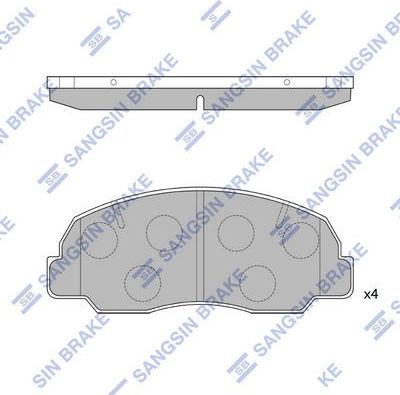 Тормозные колодки Sangsin Hi-Q. Артикул SP1417
