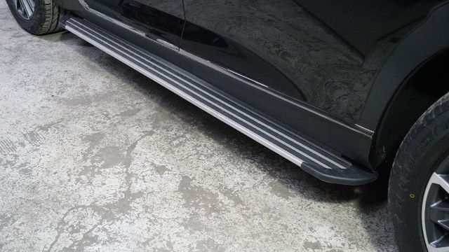 Пороги алюминиевые ТСС Slim Line Silver 1820 мм для GAC GS8 II 2023-2026. Артикул GACGS8II23-02S