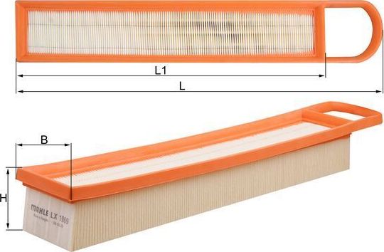 Воздушный фильтр Mahle-Knecht для MINI Paceman R61 2013-2016. Артикул LX 1969