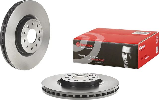 Тормозной диск Brembo PRIME LINE - UV Coated передний для Fiat Tipo 356 2016-2026. Артикул 09.5180.41