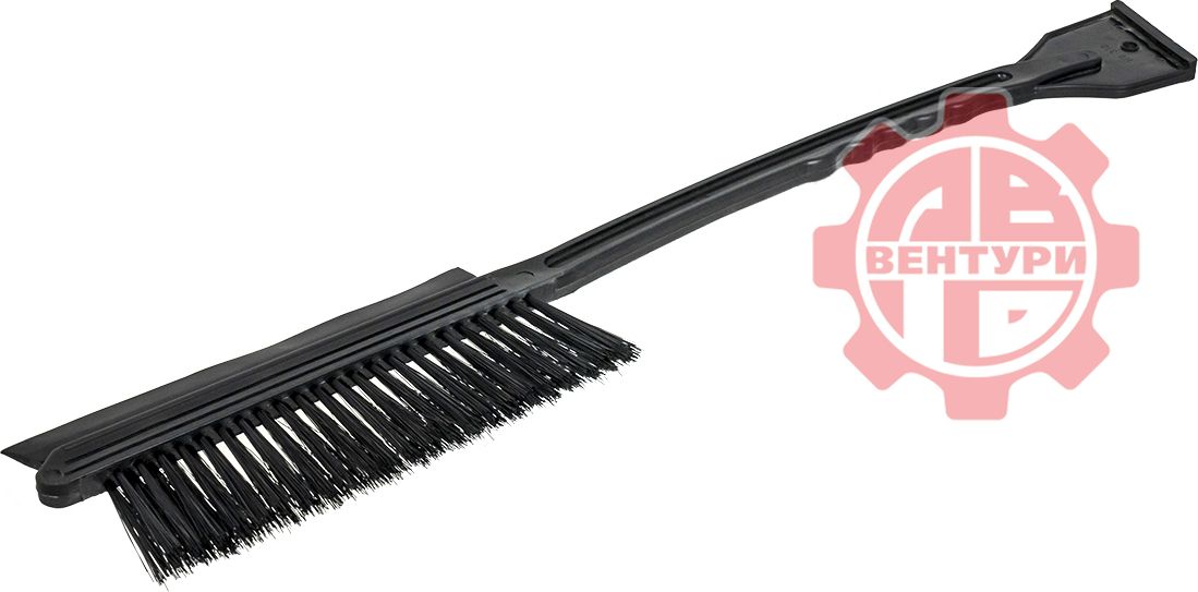 Щетка для снега China со скребком и водосгоном 640 мм, Черная. Артикул 2507