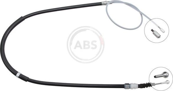 Трос ручника (тросик ручного тормоза) ABS. Артикул K18899
